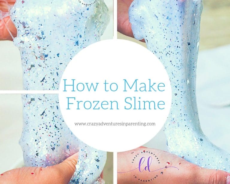 Frozen Slime Recipe | Crazy Adventures in Parenting