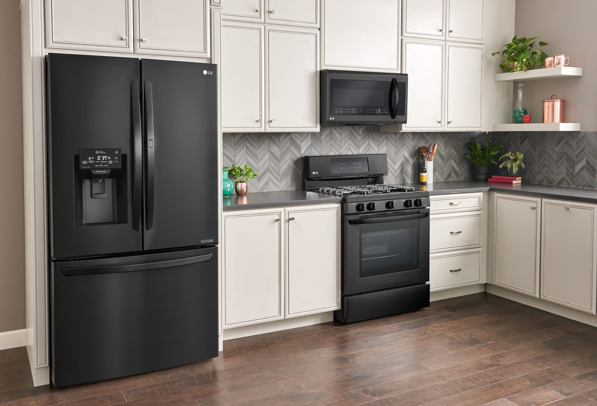 LG Matte Black Kitchen