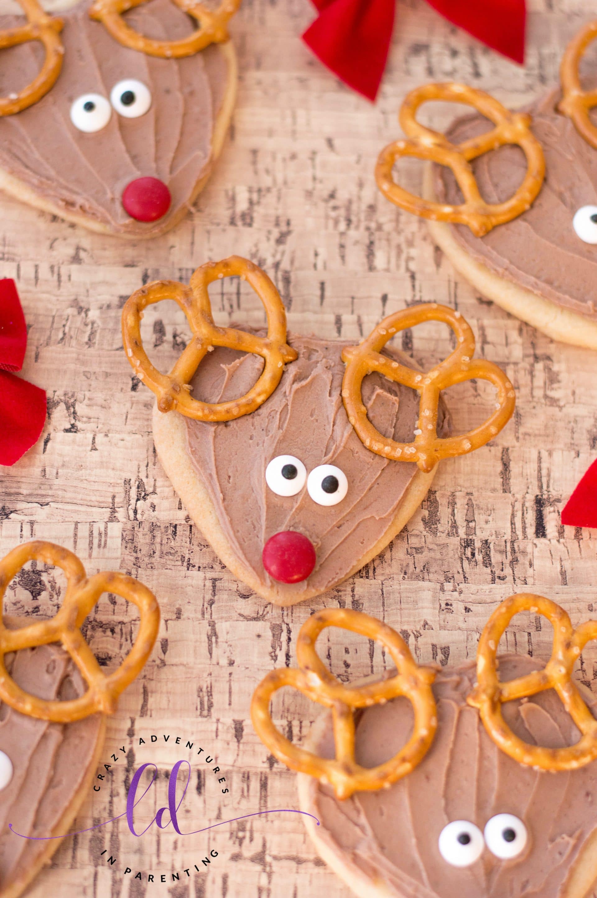 Simple Rudolph Cookies for Kids