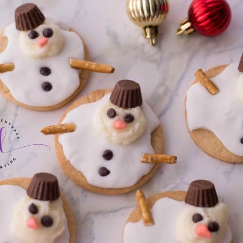Adorable Melted Snowman Cookies Recipe