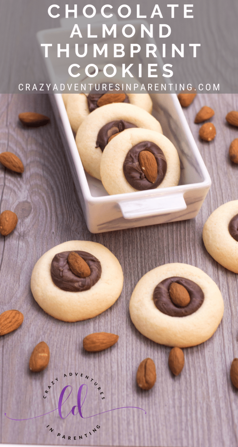 Chocolate Almond Thumbprint Cookies Crazy Adventures in Parenting
