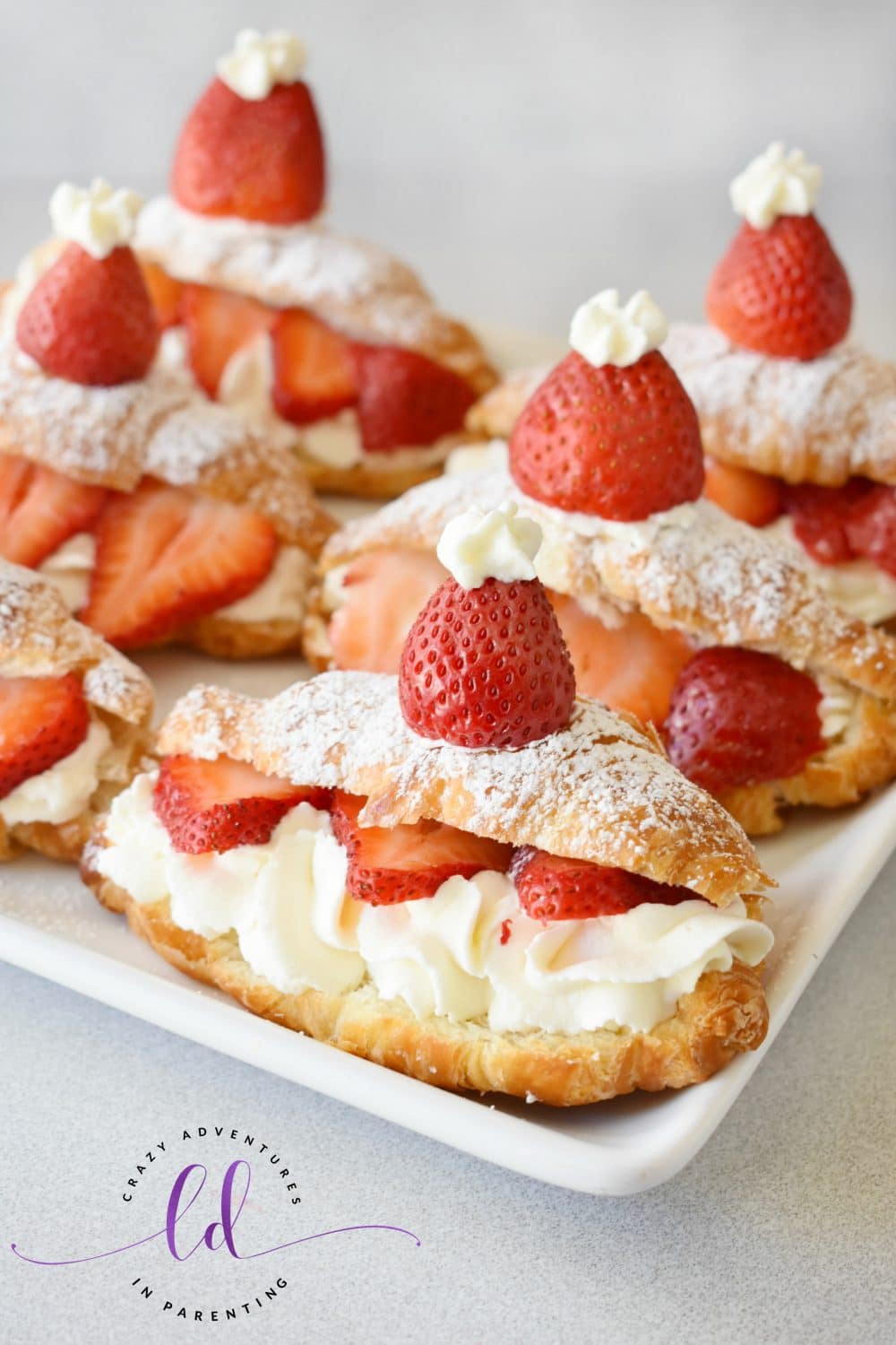 Easy Mini Strawberry Shortcake Croissants