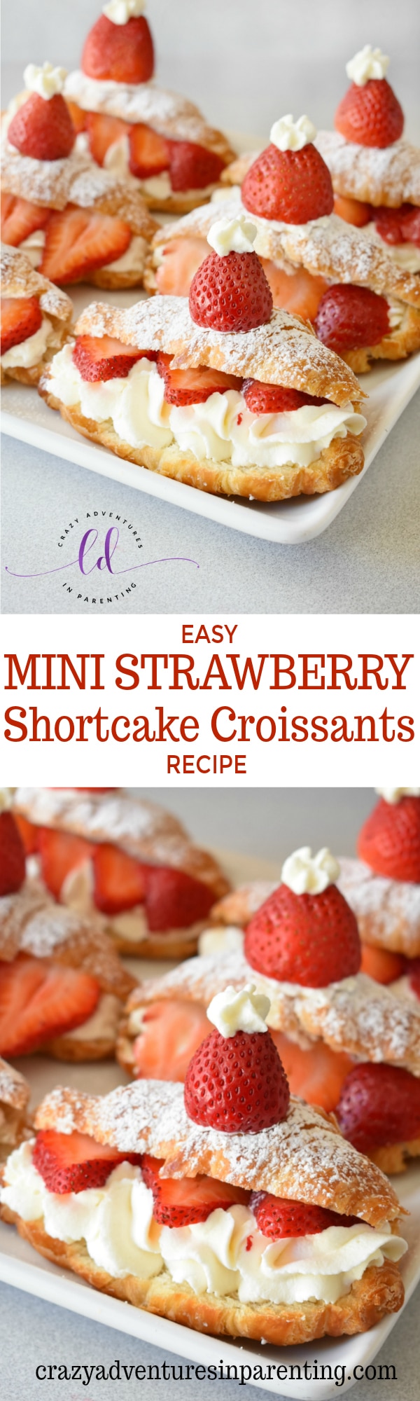 Easy Mini Strawberry Shortcake Croissants Recipe