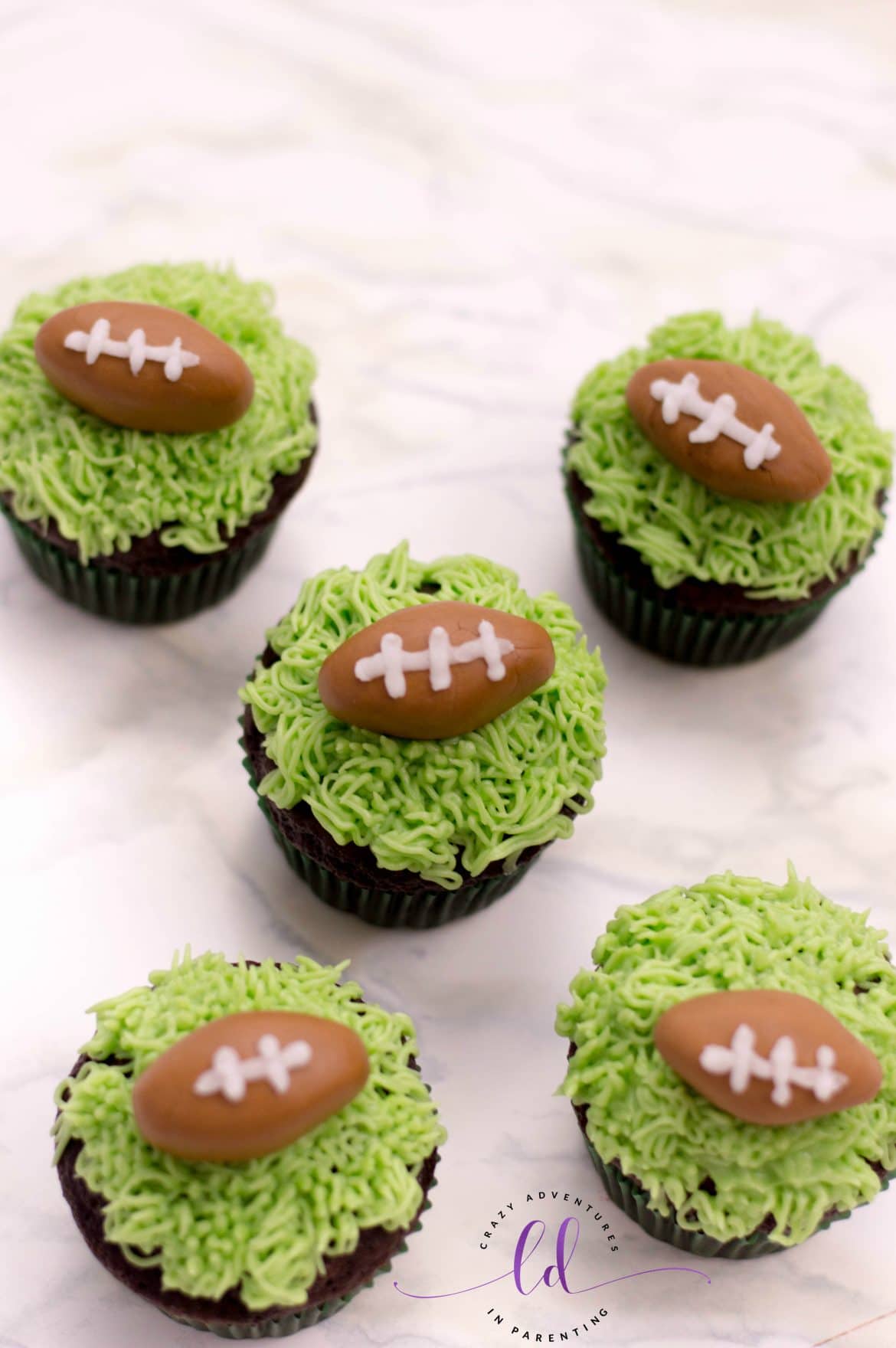 Easy Football Cupcakes Recipe - Perfect for Game Day! | Crazy ...