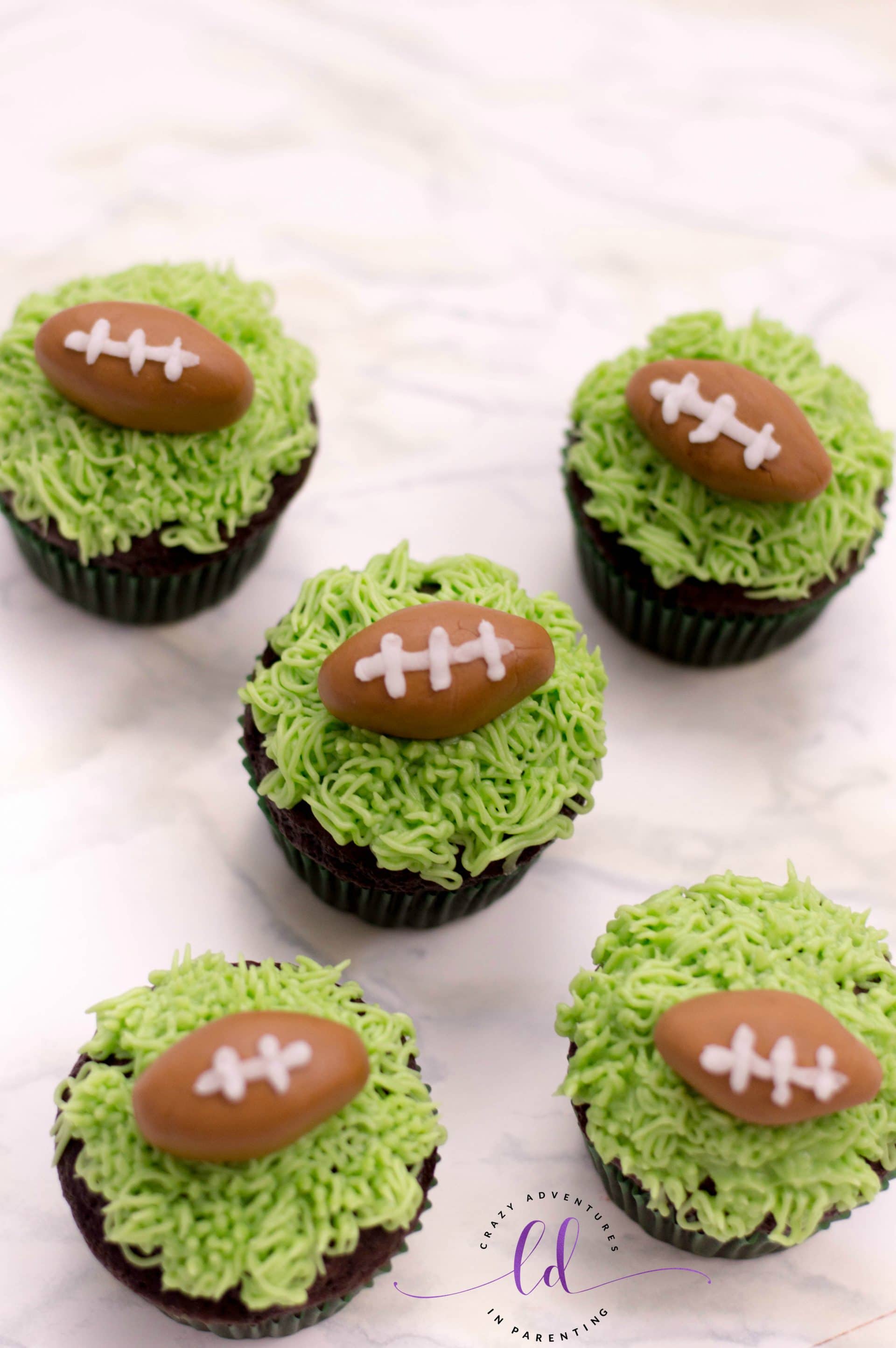 Fun Football Cupcakes for the Big Game