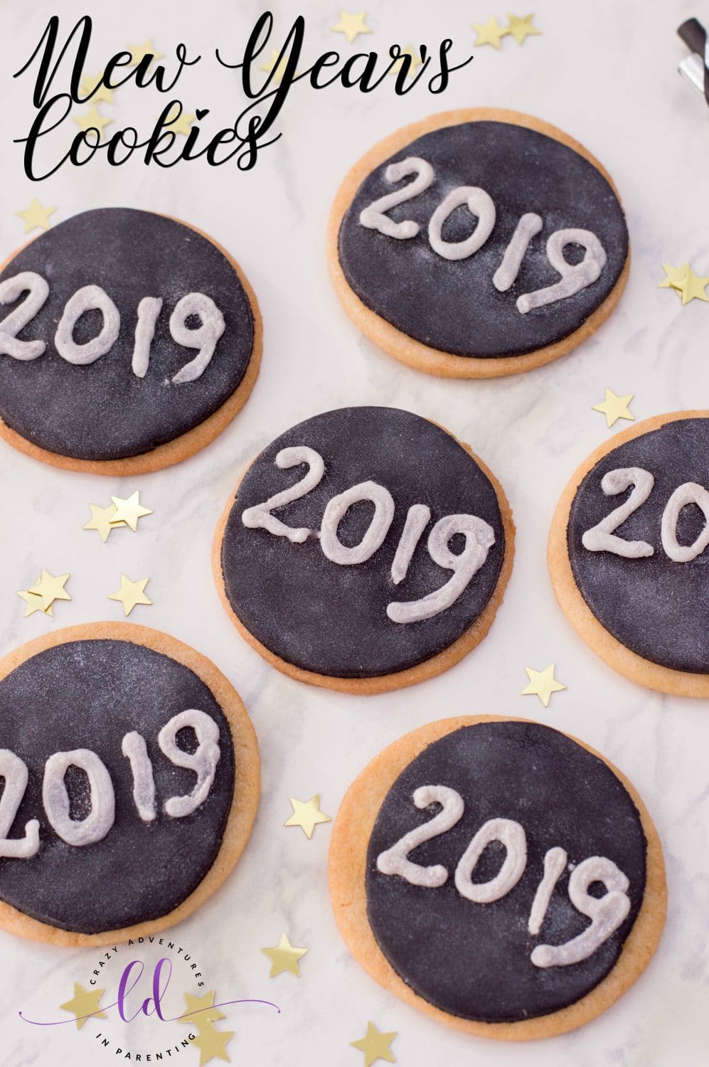 Glitter New Year's Cookies Recipe