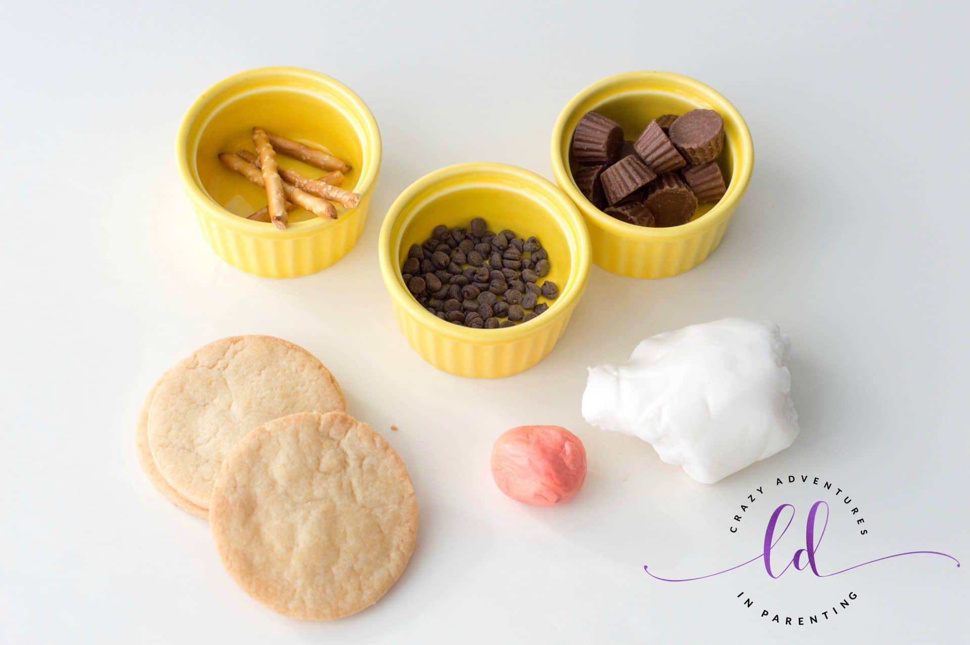 Ingredients to Make Melted Snowman Cookies