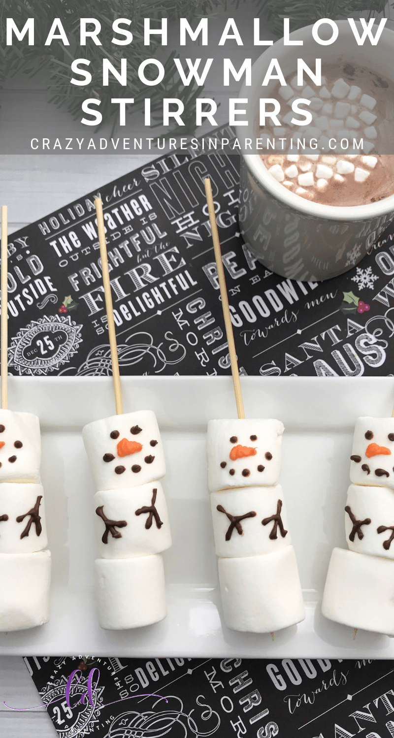 Marshmallow Snowman Stirrers