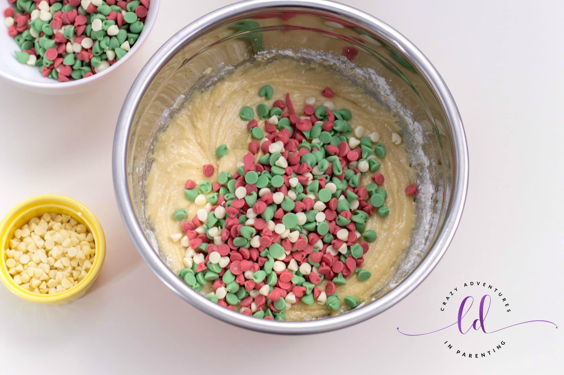Mix in colored chips for Christmas Blondies