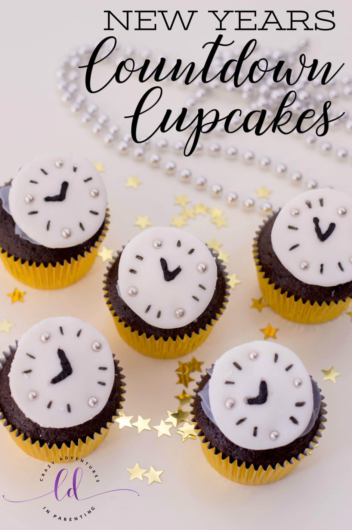 Countdown Cupcakes for New Year's | Crazy Adventures in Parenting