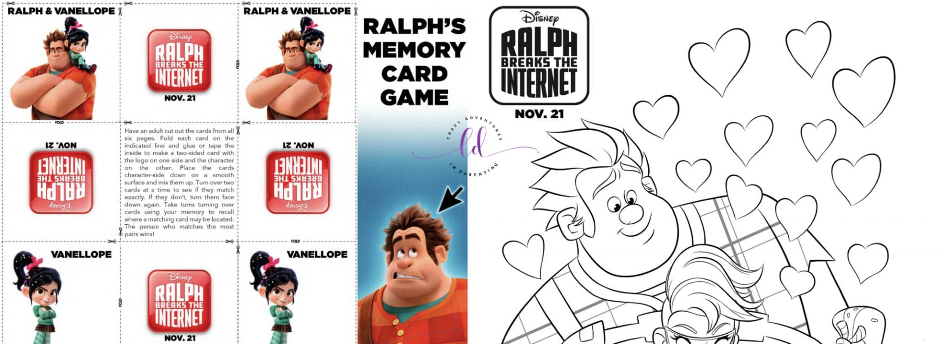 Ralph Breaks the Internet Activity Sheets and Coloring Pages