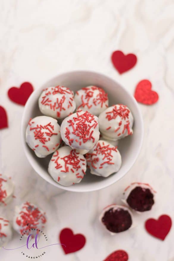 Red Velvet Truffles Recipe Crazy Adventures in Parenting
