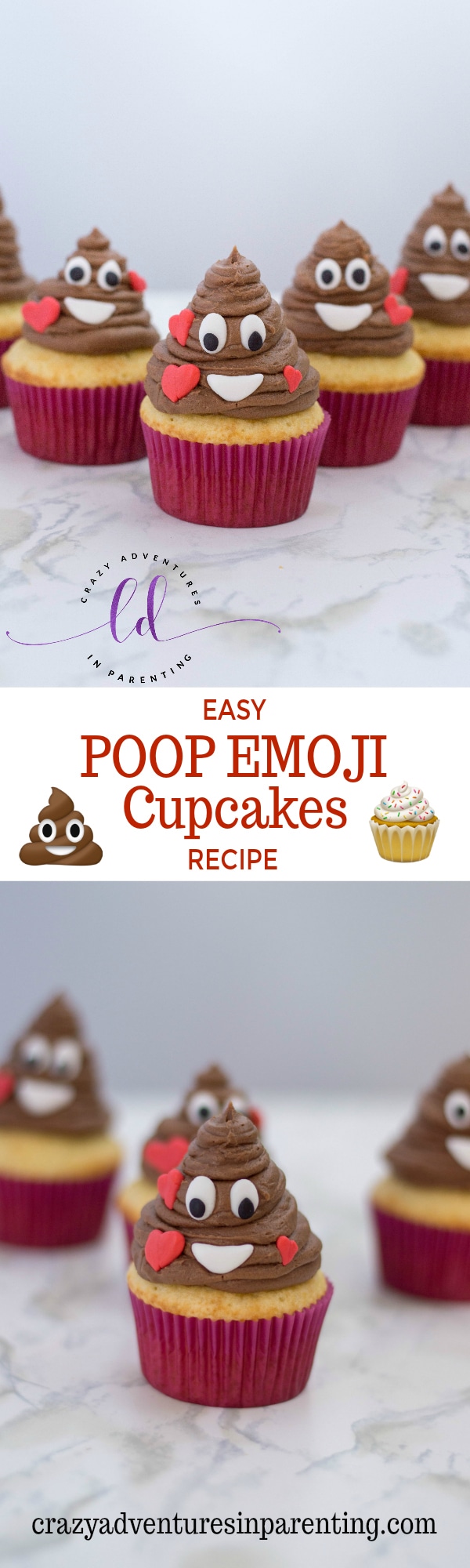 Easy Poop Emoji Cupcakes Recipe