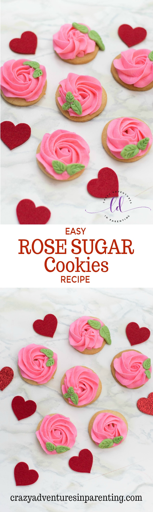 Easy Rose Sugar Cookies Recipe