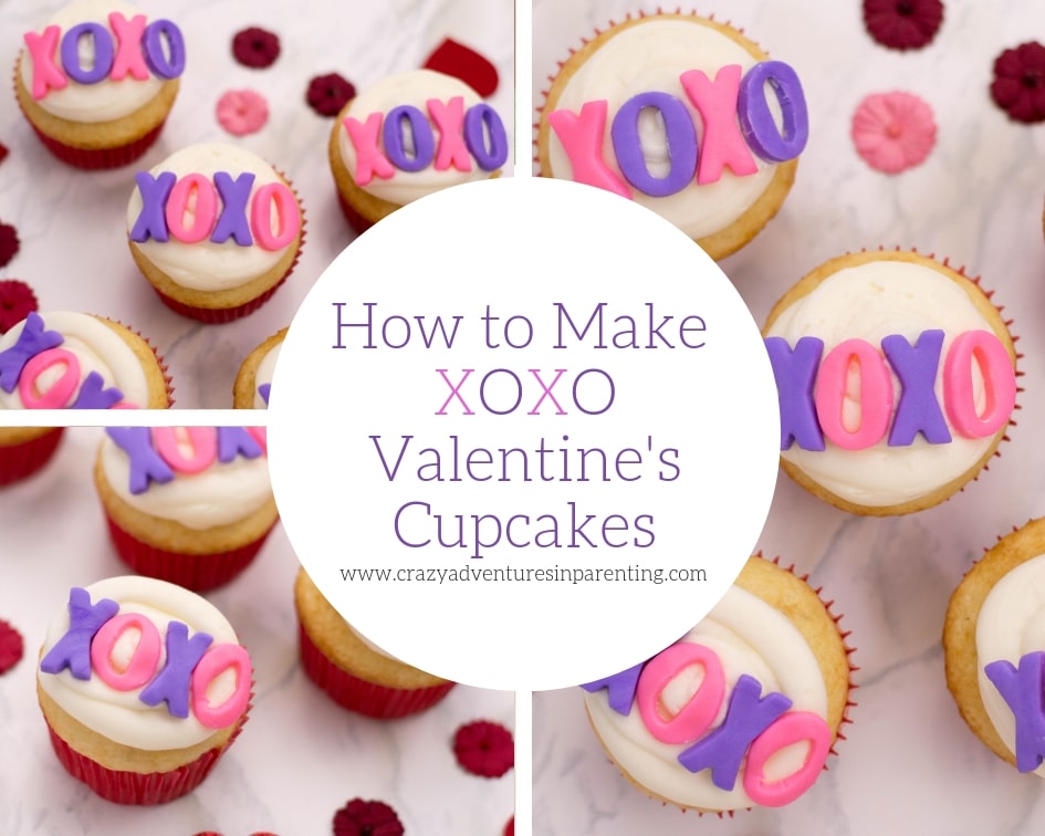 How to Make XOXO Valentine's Cupcakes
