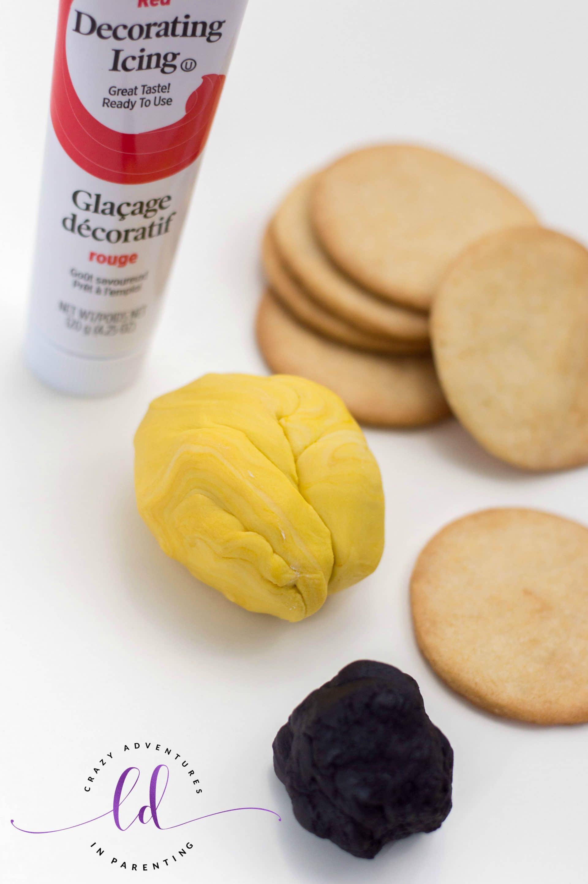 Ingredients to Make Heart Eyes Emoji Cookies