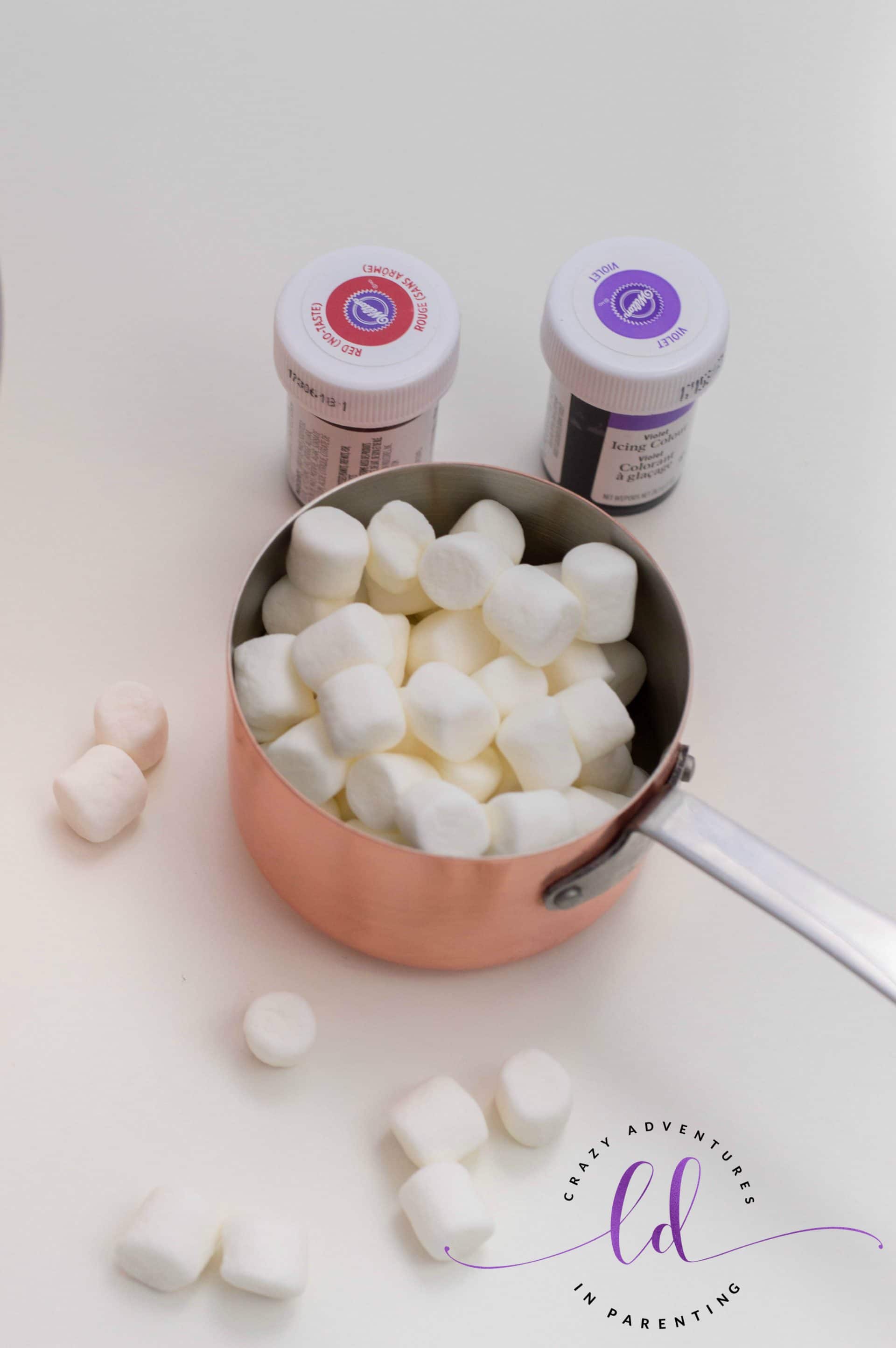 Marshmallows for Valentine's Rice Krispies Treats