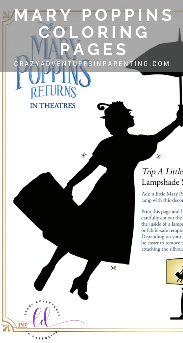 Mary Poppins Returns Coloring Pages and Activity Sheets | Crazy ...