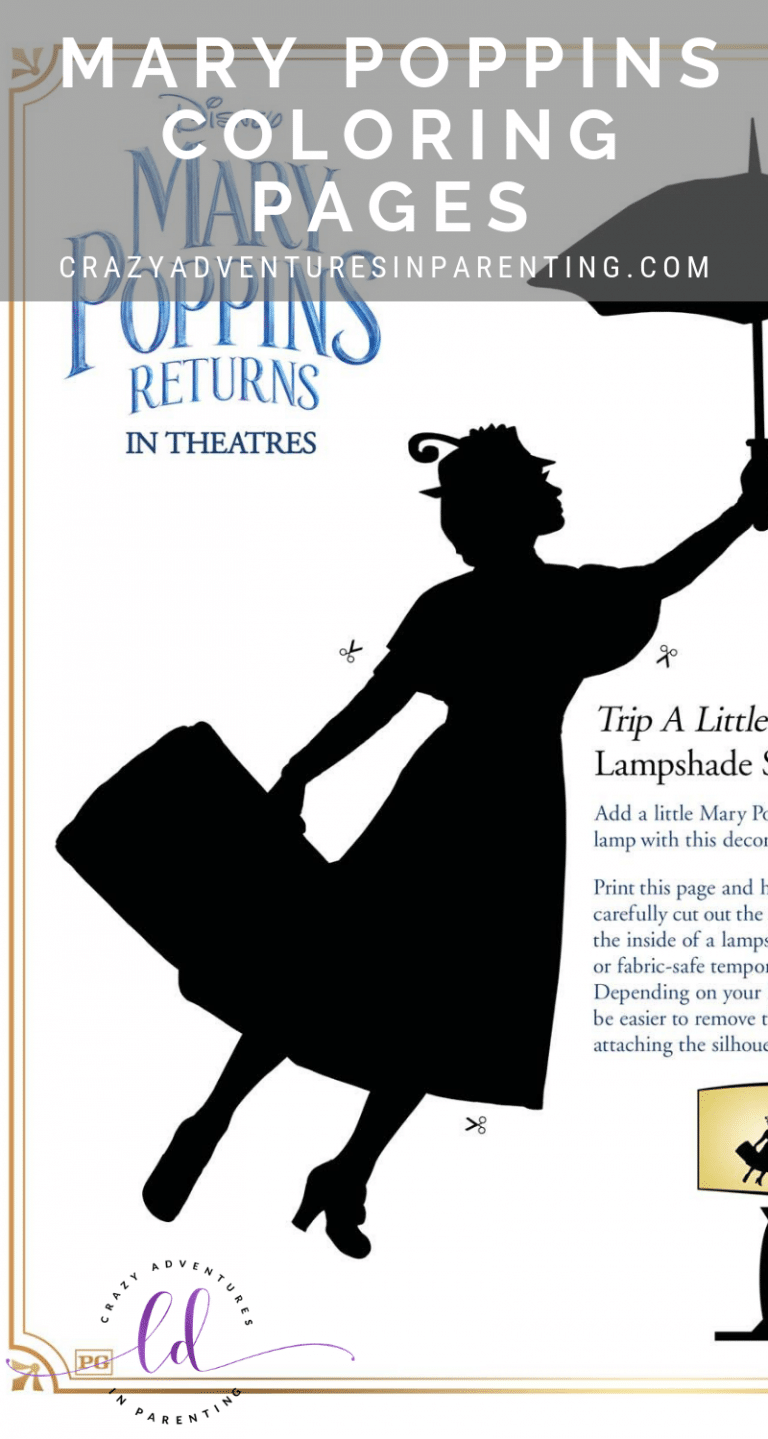 Mary Poppins Returns Coloring Pages and Activity Sheets Crazy