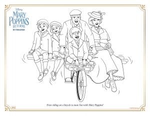 Mary Poppins Returns Coloring Pages and Activity Sheets | Crazy ...