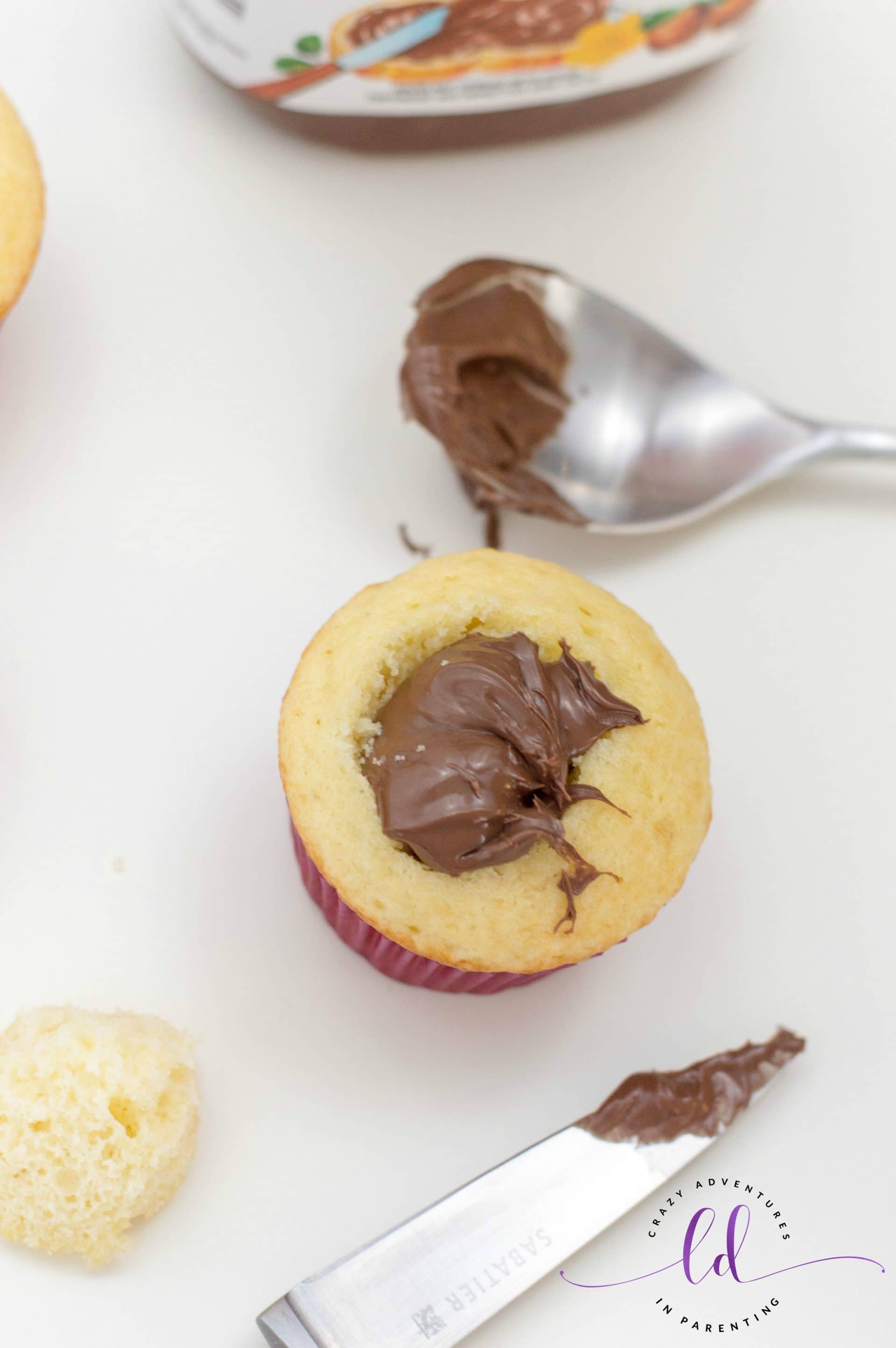 Stuff Nutella into Poop Emoji Cupcakes