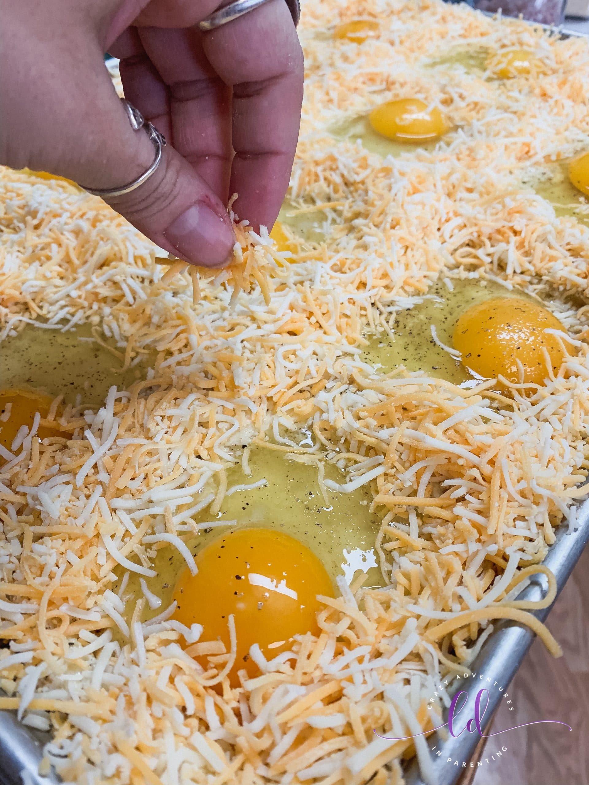 Sheet Pan Cheesy Baked Egg Toast Crazy Adventures in Parenting