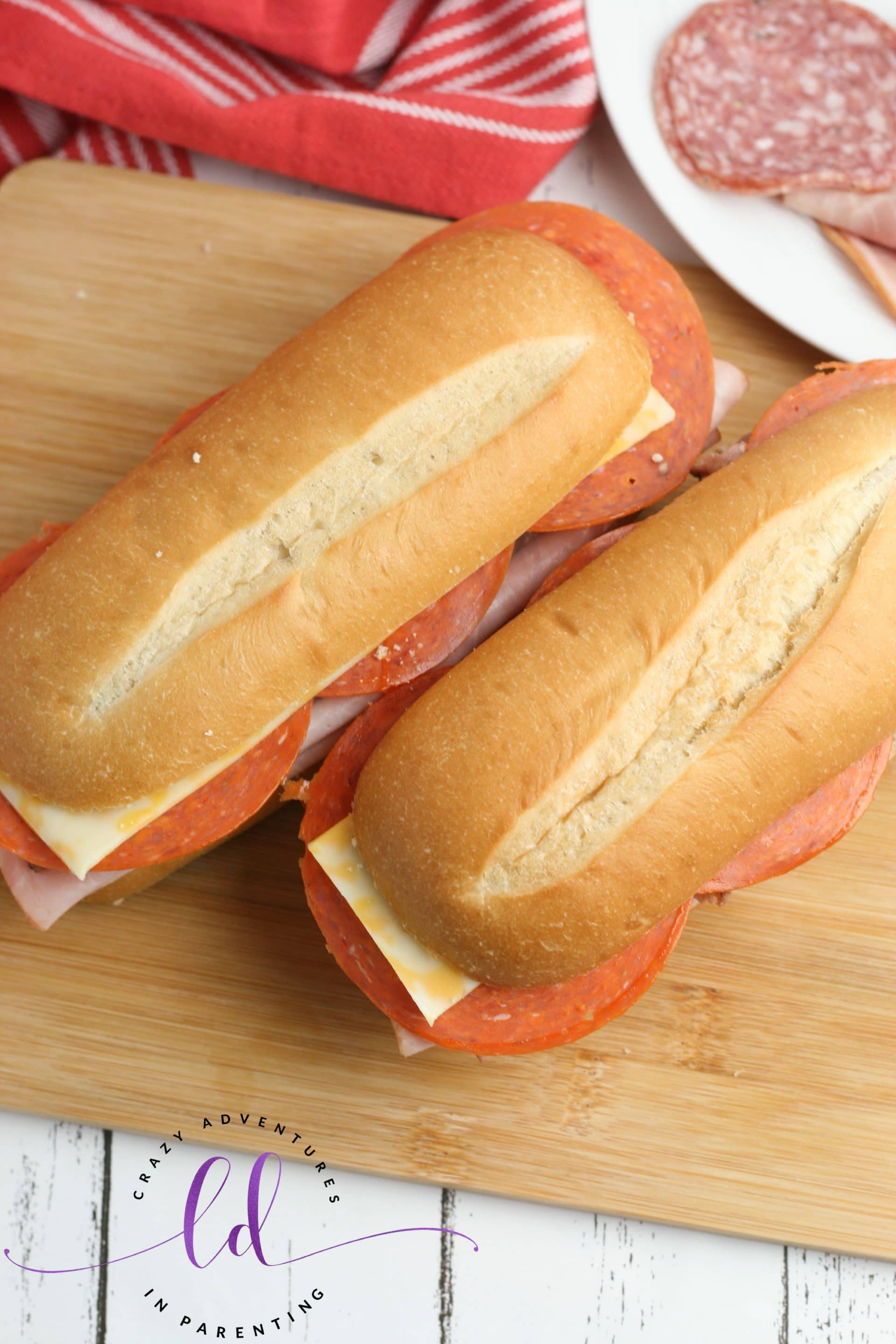Mini Party Subs Great for Parties! Crazy Adventures in Parenting