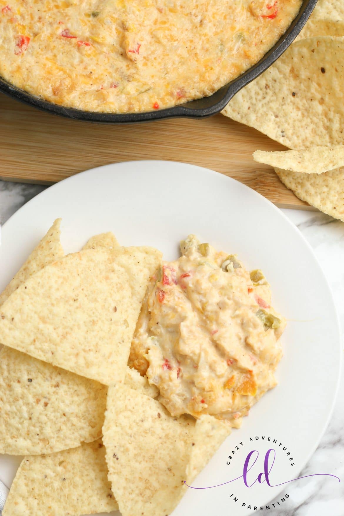 Chicken Fajita Queso Dip Great for Football and Entertaining! Crazy