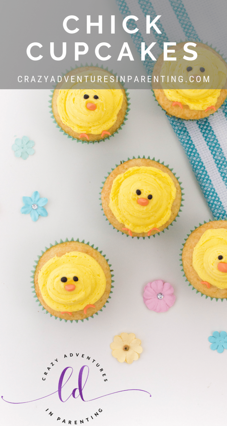 Chick Cupcakes Perfect for Easter | Crazy Adventures in Parenting