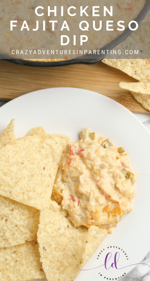 Chicken Fajita Queso Dip Great for Football and Entertaining! Crazy