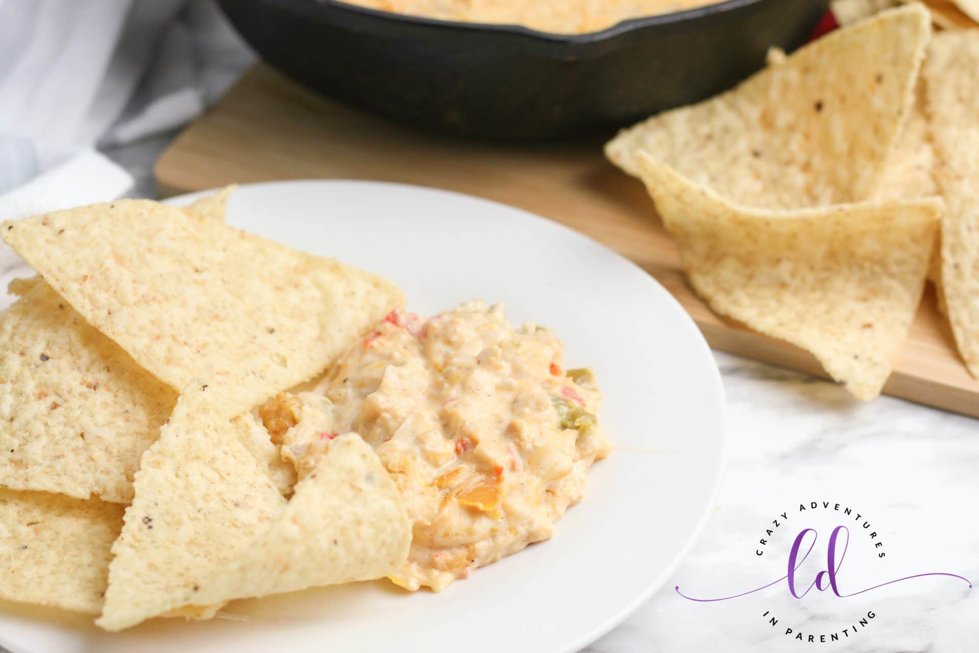 Chicken Fajita Queso Dip Great for Football and Entertaining! Crazy