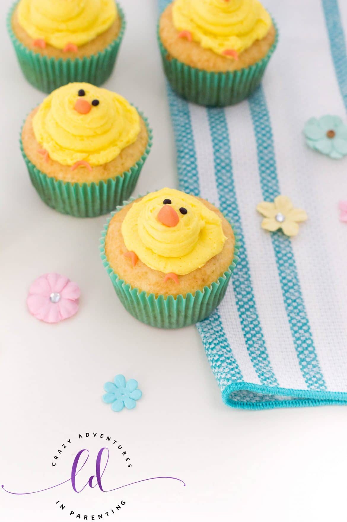 Chick Cupcakes Perfect for Easter | Crazy Adventures in Parenting