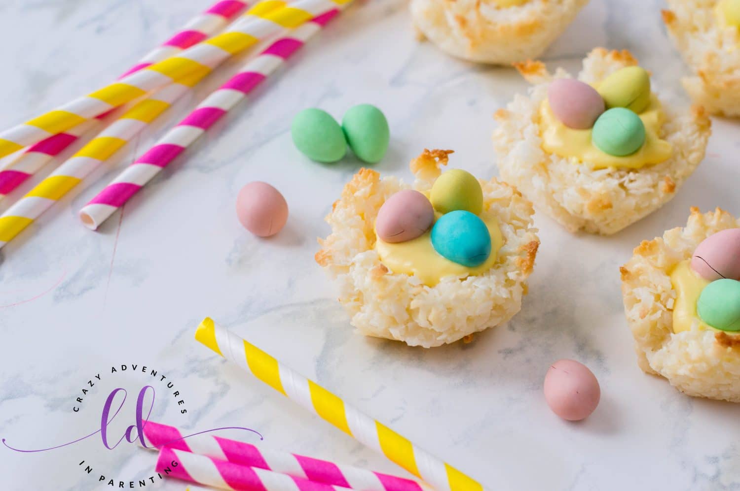 Easter Macaroons Ready to Serve