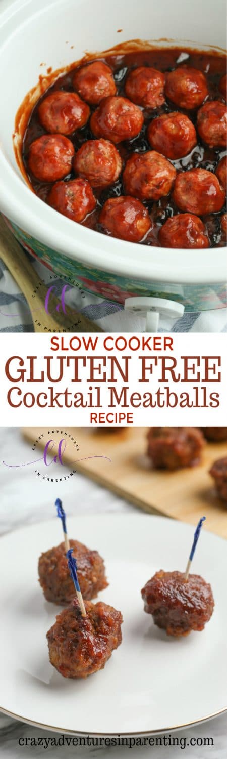 Easy Slow Cooker Gluten Free Cocktail Meatballs Recipe