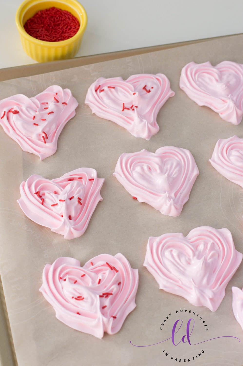 Fill and Decorate Heart Meringues