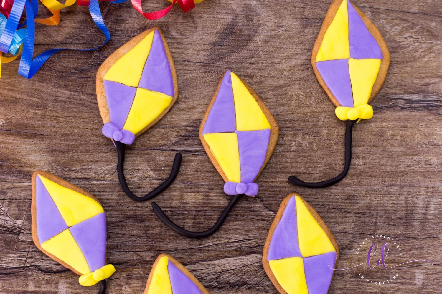 Kite Sugar Cookies for Mary Poppins