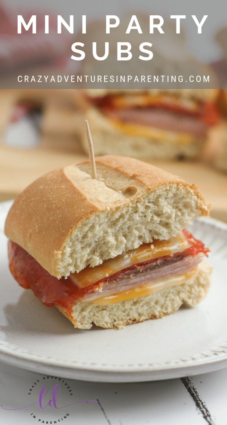 Mini Party Subs Great for Parties! Crazy Adventures in Parenting