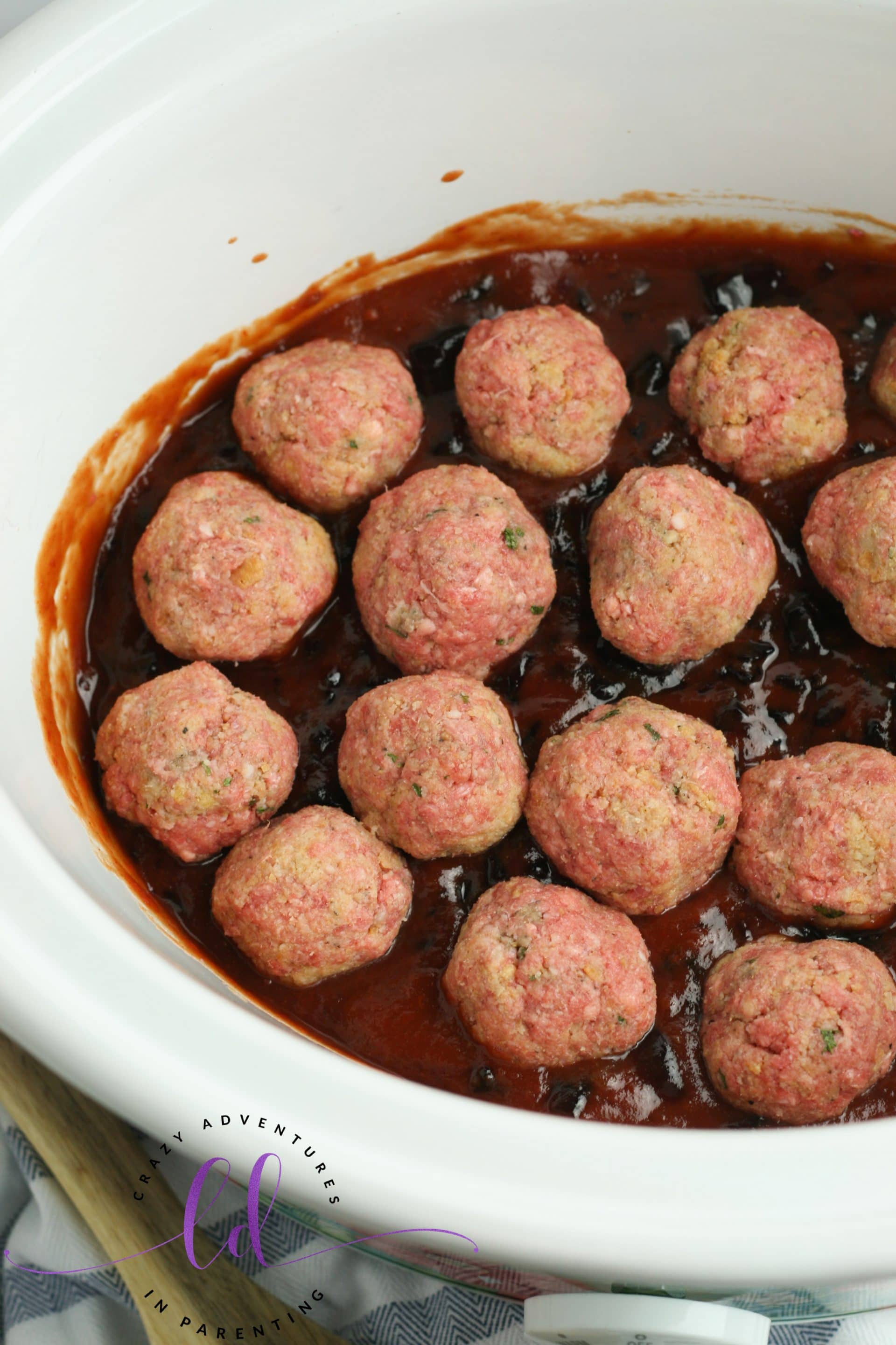 Slow Cooker Gluten Free Cocktail Meatballs Crazy Adventures in Parenting