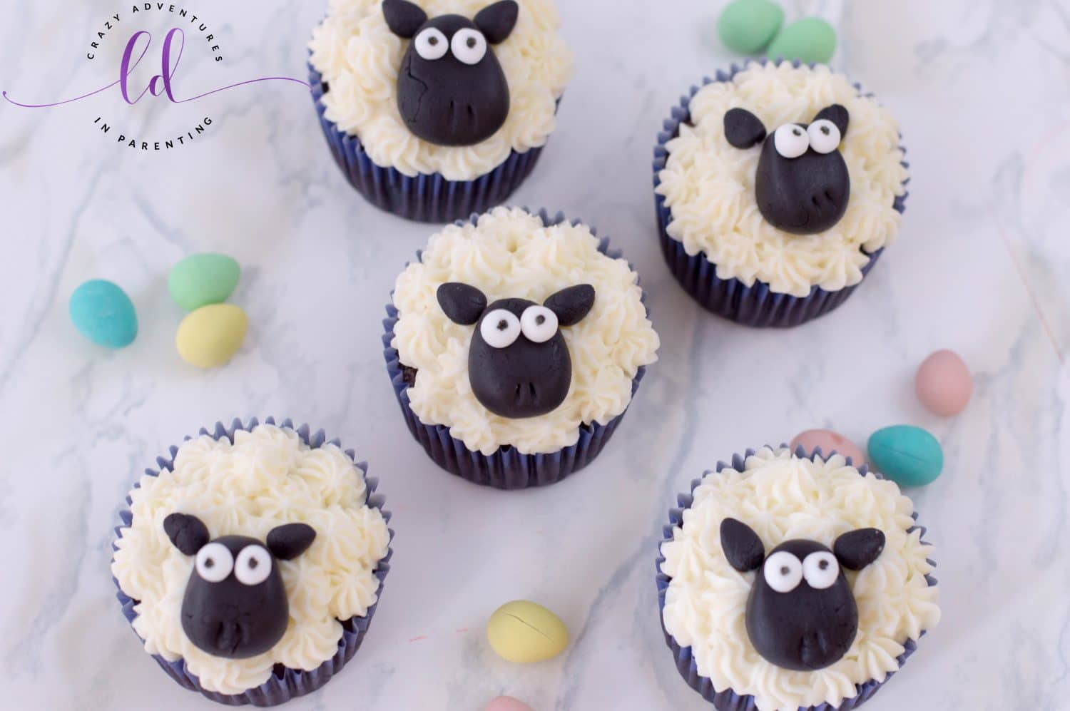 Sheep Cupcakes | Crazy Adventures in Parenting