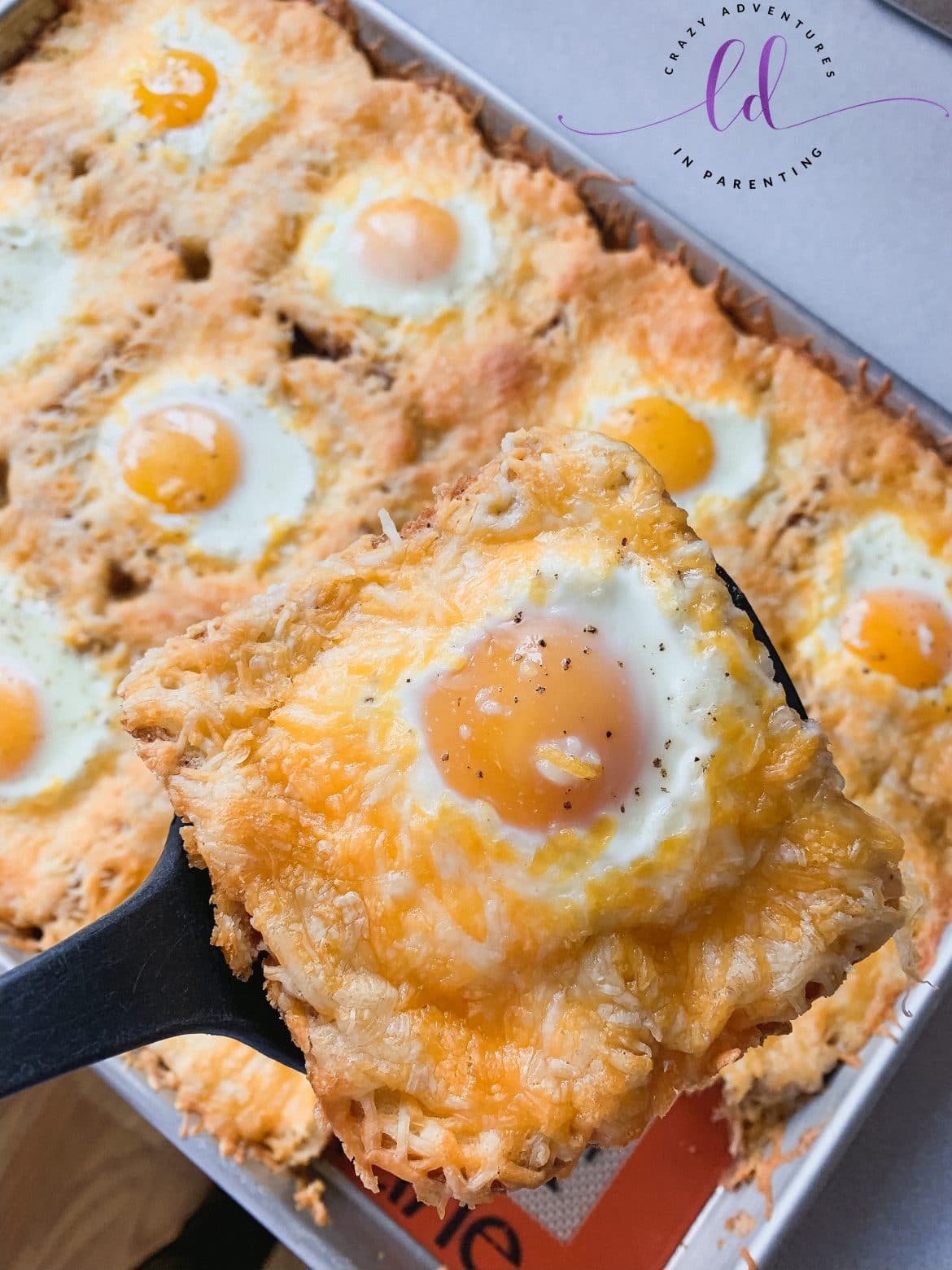 Sheet Pan Cheesy Baked Egg Toast Crazy Adventures in Parenting