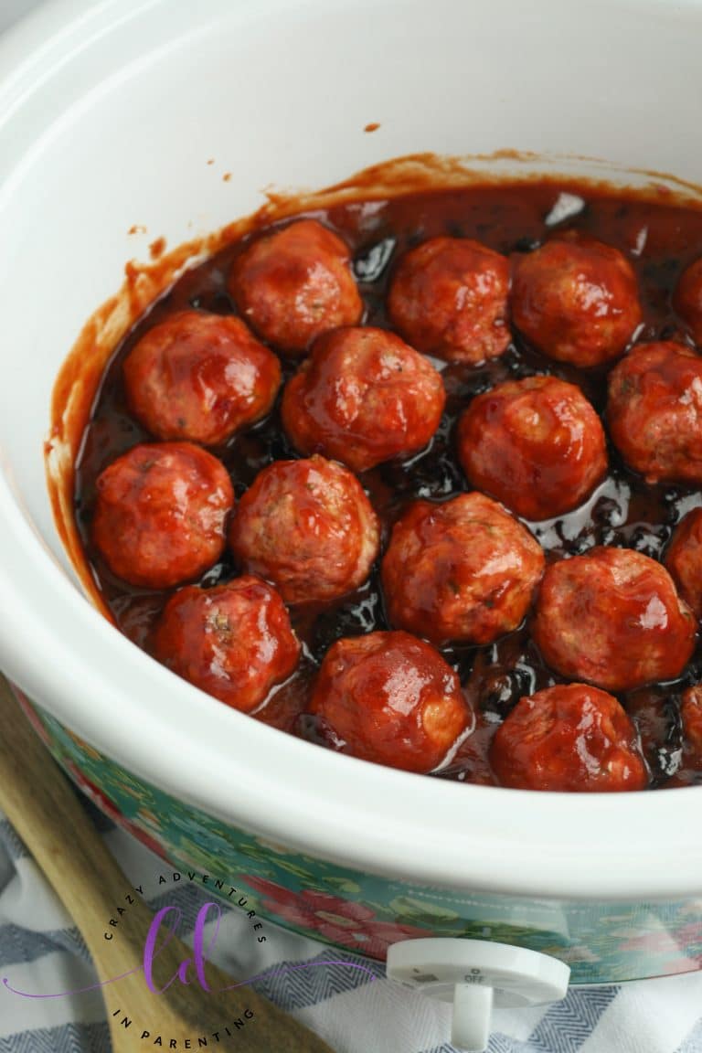 Slow Cooker Gluten Free Cocktail Meatballs Crazy Adventures in Parenting