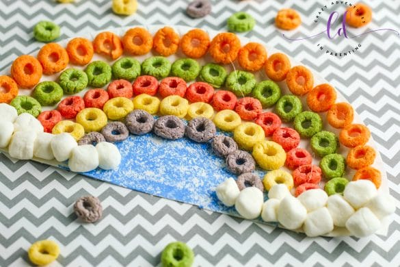 Cereal Rainbow Craft | Crazy Adventures in Parenting