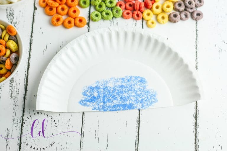 Cereal Rainbow Craft | Crazy Adventures in Parenting