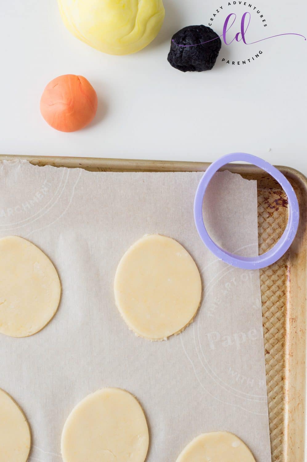 Cut out Dough for Chick Cookies