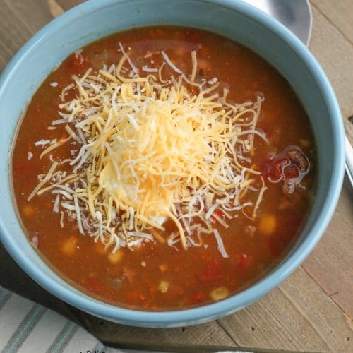 Easy Taco Soup Bowl