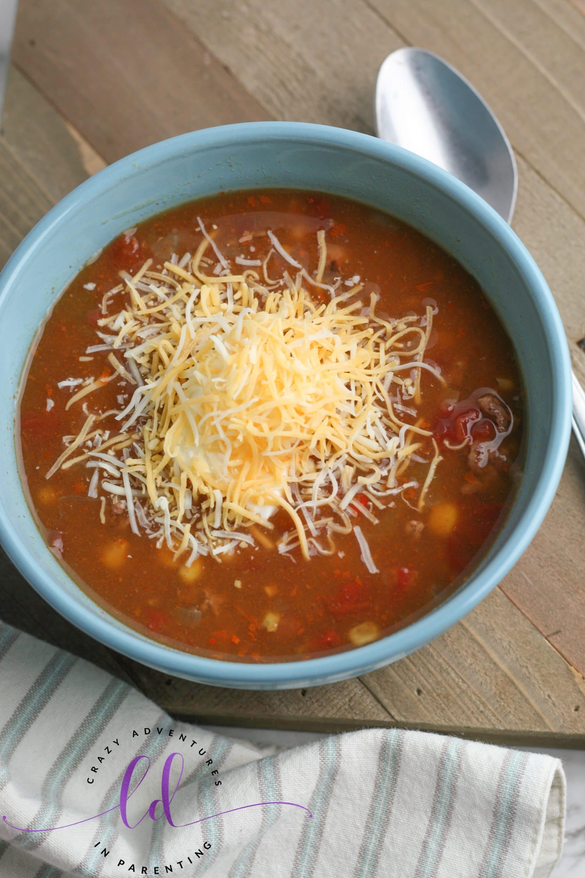 Easy Taco Soup Bowl