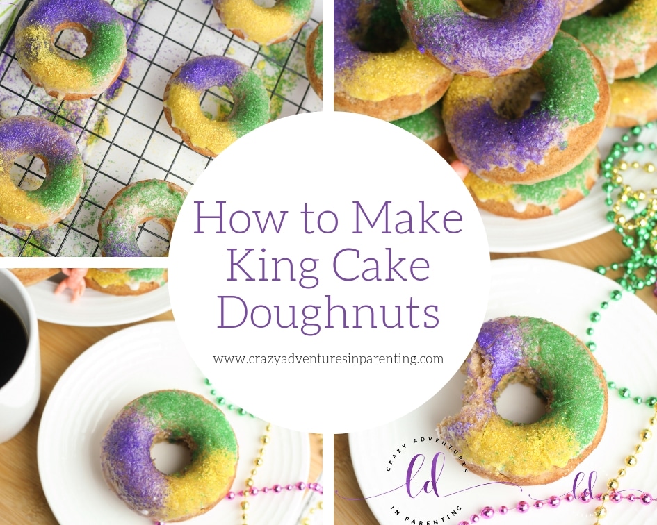 How to Make King Cake Doughnuts