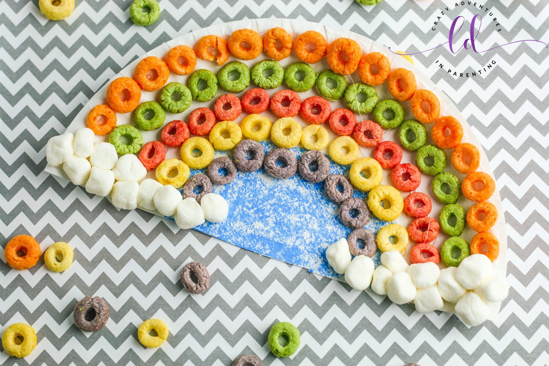 Cereal Rainbow Craft Crazy Adventures in Parenting