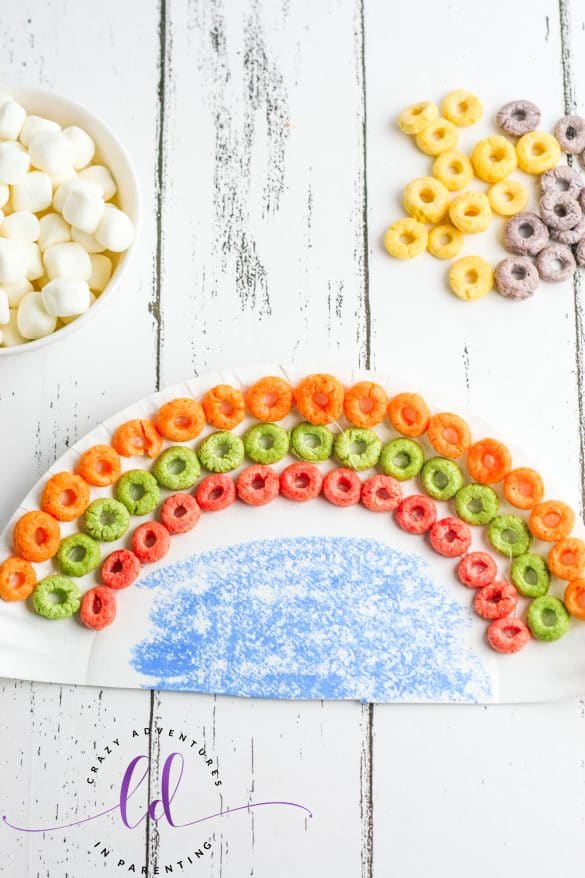 Cereal Rainbow Craft | Crazy Adventures in Parenting