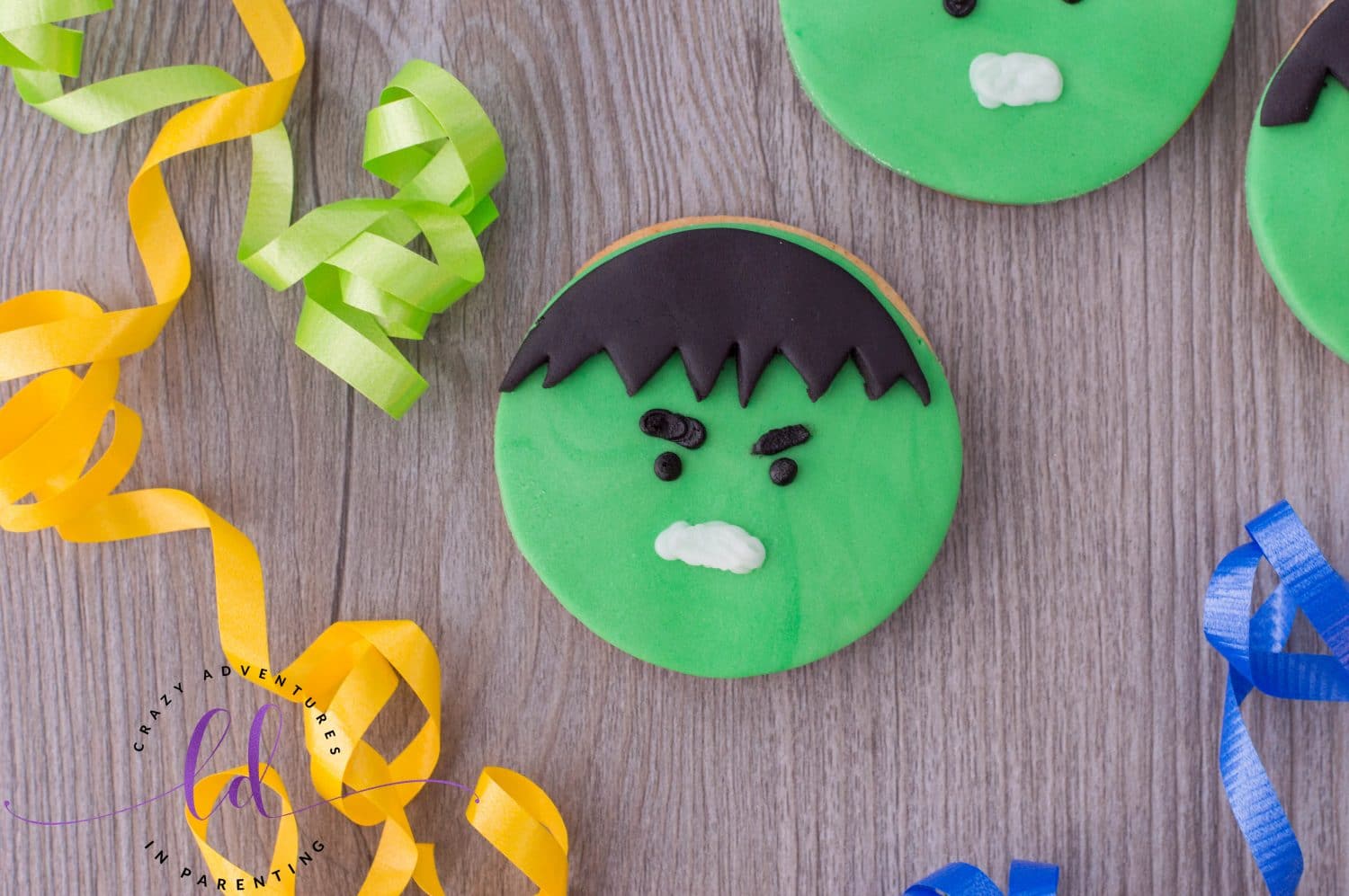 Decorated Hulk Cookies